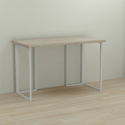 Письмовий стіл Ferrum-decor Ханна 76x120x70 білий ДСП Дуб Сонома 32мм (FRD-104036)