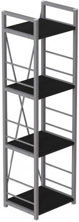 Етажерка 4/34 Ferrum-decor Серії Конект 120x34x28 сірий ДСП Сосна Кембра 16мм (FRD-104288) Етажерка 4/34 Ferrum-decor Серії Конект 120x34x28 сірий ДСП Сосна Кембра 16мм (FRD-104288)