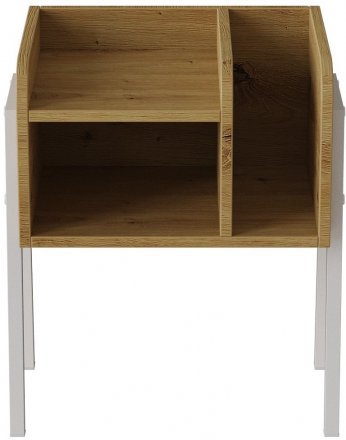 Тумба модульна Ferrum-decor Амелі 540x450x320 метал Білий ДСП Дуб Дуб Артизан 16 мм (FRD-103016)