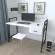 Письмовий стіл Ferrum-decor 750x1000x600 Чорний метал ДСП Біле 32 мм (FRD-103422)