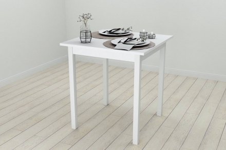Стіл кухонний Ferrum-decor Дієго 75x70x70 Білий ДСП Біле 16мм (FRD-106293) Стіл кухонний Ferrum-decor Дієго 75x70x70 Білий ДСП Біле 16мм (FRD-106293)