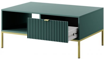 Стіл журнальний Perfect Home Нова / Nova з 2 шухлядами та золотими ніжками L104 Лабрадор (PFH-091494) Стіл журнальний Perfect Home Нова / Nova з 2 шухлядами та золотими ніжками L104 Лабрадор (PFH-091494)