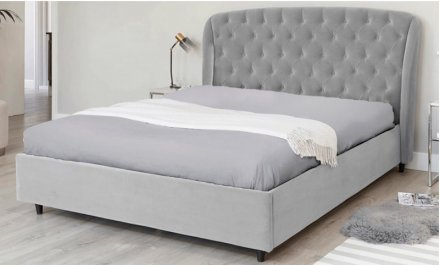 Простирадло на резинці Софт Найт сіра трикотаж 160х200 см