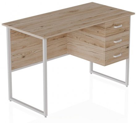 Комп'ютерний стіл Ferrum-decor Гаррі 75x120x70 білий ДСП Дуб Сан-Марино 16мм (FRD-101004) Комп'ютерний стіл Ferrum-decor Гаррі 75x120x70 білий ДСП Дуб Сан-Марино 16мм (FRD-101004)