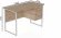 Комп'ютерний стіл Ferrum-decor Гаррі 75x120x70 білий ДСП Дуб Сан-Марино 16мм (FRD-101004)
