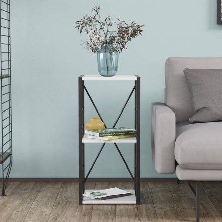 Етажерка 3/34 Ferrum-decor Серії Конект 73x34x28 чорний ДСП Біле 16мм (FRD-104289)