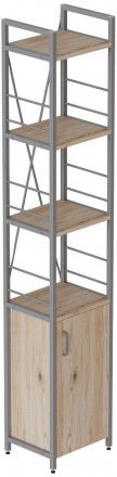 Етажерка 4/34 Ferrum-decor Серії Конект з тумбою 179x34x28 Сірий ДСП Сан-Марино (FRD-104478)