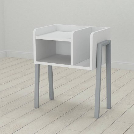 Тумба модульна Ferrum-decor Амелі 540x450x320 метал Сірий ДСП Біле 16 мм (FRD-103017) Тумба модульна Ferrum-decor Амелі 540x450x320 метал Сірий ДСП Біле 16 мм (FRD-103017)