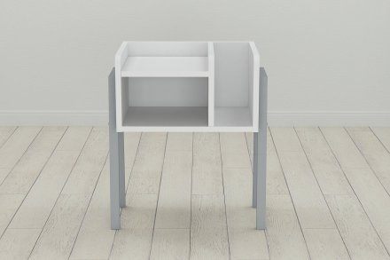 Тумба модульна Ferrum-decor Амелі 540x450x320 метал Сірий ДСП Біле 16 мм (FRD-103017) Тумба модульна Ferrum-decor Амелі 540x450x320 метал Сірий ДСП Біле 16 мм (FRD-103017)
