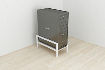 Підставка для системного блоку Ferrum-decor Нікі 21x24x45 Білий ДСП Сан-Марино 16мм (FRD-105293)