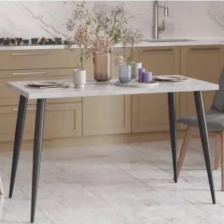 Стіл кухонний Марсель 50 Ferrum-decor 75x120x70 Чорний метал ДСП Бетон 32 мм (FRD-106703) Стіл кухонний Марсель 50 Ferrum-decor 75x120x70 Чорний метал ДСП Бетон 32 мм (FRD-106703)