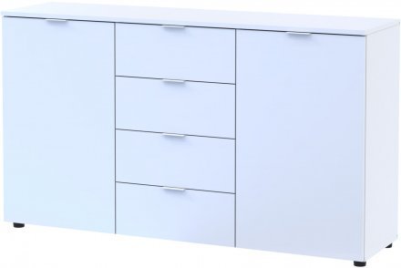 Комод у спальню Doros Рон 5 140х38х81 см Білий (DRS-011300)