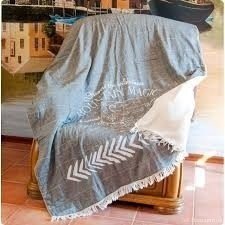 Плед-накидка 130х170 см см Mountain Magic Throw чорно-білий