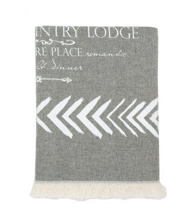 Плед-накидка 130х170 см см Mountain Magic Throw чорно-білий