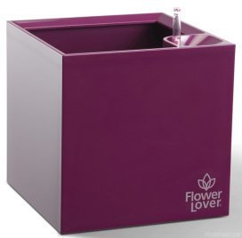 Розумний вазон Cubico Flower Lover 21 см 41118053 пурпуровий глянцевий