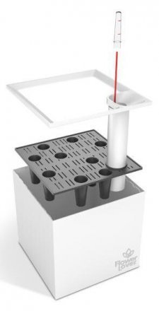 Розумний вазон Cubico Flower Lover 21 см 41118053 пурпуровий глянцевий