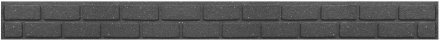 Декоративний бордюр для саду 9х2х120 см сірий цегла Декоративний бордюр для саду 9х2х120 см сірий цегла