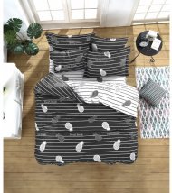 Постільна білизна Home Perfect Ranforce Inside антрацит євро 200х220 см Постільна білизна Home Perfect Ranforce Inside антрацит євро 200х220 см