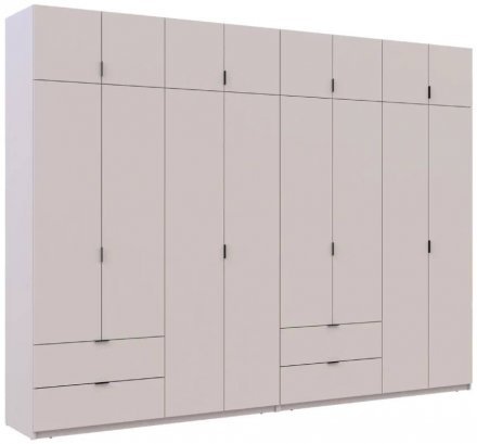 Шафа для одягу Doros Лукас Кашемір 4+4 ДСП 320х50х240 DRS-011720 (42005128) Шафа для одягу Doros Лукас Кашемір 4+4 ДСП 320х50х240 DRS-011720 (42005128)