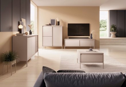 Комод високий Perfect Home Сенсо / Senso 3-дверний 3D Беж (PFH-091106)