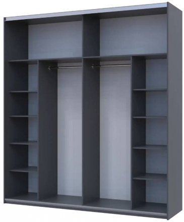 Шафа-купе двохдверна Doros G-Caiser 220х60х240 см Графіт/Дуб евок (DRS-011232) Шафа-купе двохдверна Doros G-Caiser 220х60х240 см Графіт/Дуб евок (DRS-011232)