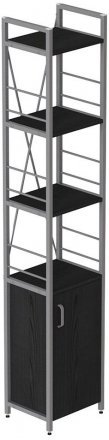 Етажерка 4/34 Ferrum-decor Серії Конект із тумбою 179x34x28 Сірий ДСП Сосна Кембра (FRD-104479)
