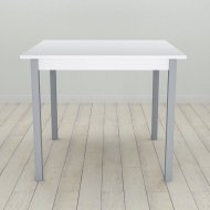 Стіл кухонний Ferrum-decor Дієго 75x70x70 Сірий ДСП Біле 16мм (FRD-106296) Стіл кухонний Ferrum-decor Дієго 75x70x70 Сірий ДСП Біле 16мм (FRD-106296)
