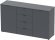 Комод у спальню Doros Рон 5 140х38х81 см Графіт (DRS-011301)
