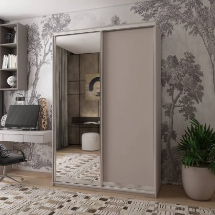 Шафа-купе Doros Сіті Лайт Кашемір 1 ДСП / 1 дзеркало 150х45х225 (80736356) Шафа-купе Doros Сіті Лайт Кашемір 1 ДСП / 1 дзеркало 150х45х225 (80736356)