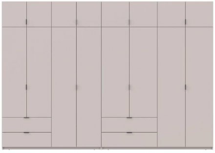 Шафа для одягу Doros Лукас Кашемір 4+4 ДСП 340х50х240 DRS-011721 (42005140) Шафа для одягу Doros Лукас Кашемір 4+4 ДСП 340х50х240 DRS-011721 (42005140)
