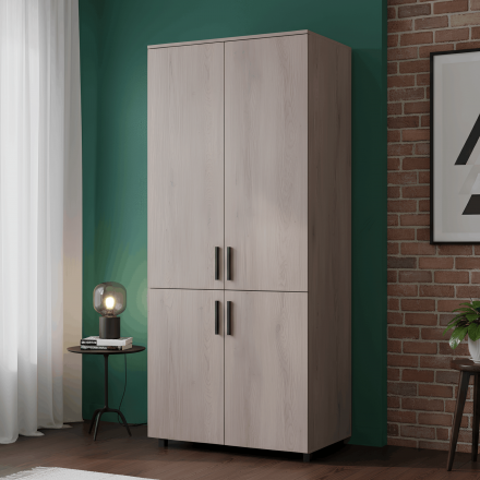 Шафа для одягу Doros Торн Кремона Канноло 2 ДСП (полиці) 90х51.6х200 (DRS-012014) Шафа для одягу Doros Торн Кремона Канноло 2 ДСП (полиці) 90х51.6х200 (DRS-012014)