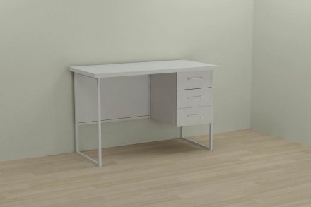 Письмовий стіл Ferrum-decor Гаррі 76x120x70 білий ДСП Біле 32мм (FRD-101006) Письмовий стіл Ferrum-decor Гаррі 76x120x70 білий ДСП Біле 32мм (FRD-101006)