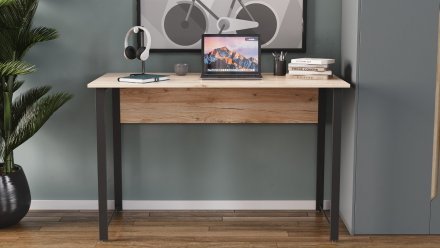 Комп'ютерний стіл Ferrum-decor Курт 75x100x60 чорний ДСП Дуб Сан-Марино 32мм (FRD-103912)