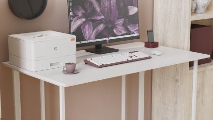 Письмовий стіл Ferrum-decor Ханна 75x140x70 білий ДСП Біле 16мм (FRD-104040)