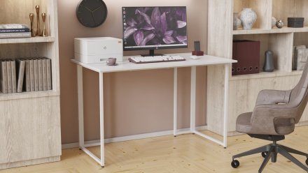 Письмовий стіл Ferrum-decor Ханна 75x140x70 білий ДСП Біле 16мм (FRD-104040)