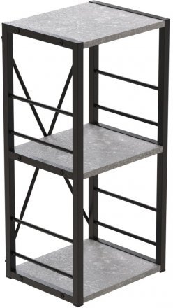Етажерка 3/34 Ferrum-decor Серії Конект 73x34x28 чорний ДСП Бетон 16мм (FRD-104291) Етажерка 3/34 Ferrum-decor Серії Конект 73x34x28 чорний ДСП Бетон 16мм (FRD-104291)