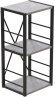 Етажерка 3/34 Ferrum-decor Серії Конект 73x34x28 чорний ДСП Бетон 16мм (FRD-104291)