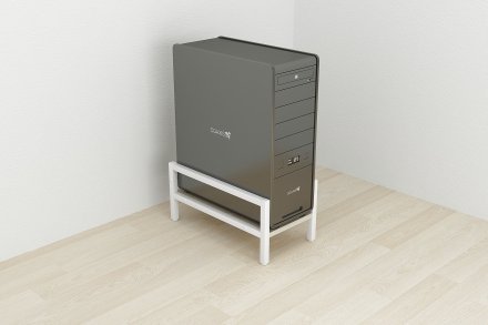 Підставка для системного блоку Ferrum-decor Нікі 21x24x45 Білий ДСП Сонома 16мм (FRD-105295)