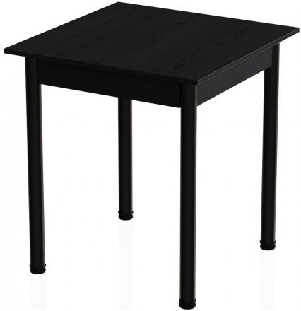 Стіл кухонний Ferrum-decor Агата 75x90x90 Чорний ДСП Сосна Кембра 16мм (FRD-105686)