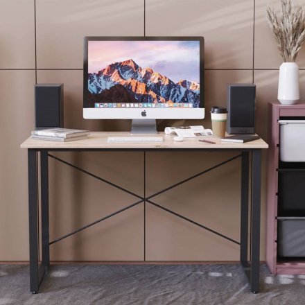 Стіл письмовий Дейв Ferrum-decor 750x1000x600 Чорний метал ДСП Дуб Сан-Марино 32 мм (FRD-106470) Стіл письмовий Дейв Ferrum-decor 750x1000x600 Чорний метал ДСП Дуб Сан-Марино 32 мм (FRD-106470)
