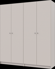 Комплект шаф для одягу з полицями Doros Промо (2 шт.) 180х48х204 см Кашемір (DRS-011466) Комплект шаф для одягу з полицями Doros Промо (2 шт.) 180х48х204 см Кашемір (DRS-011466)