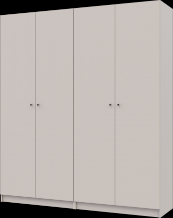 Комплект шаф для одягу з полицями Doros Промо (2 шт.) 180х48х204 см Кашемір (DRS-011466) Комплект шаф для одягу з полицями Doros Промо (2 шт.) 180х48х204 см Кашемір (DRS-011466)