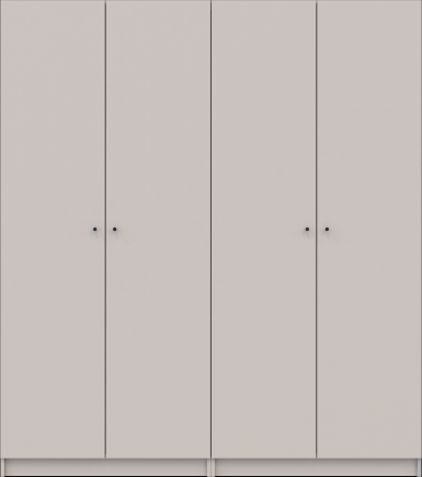 Комплект шаф для одягу з полицями Doros Промо (2 шт.) 180х48х204 см Кашемір (DRS-011466) Комплект шаф для одягу з полицями Doros Промо (2 шт.) 180х48х204 см Кашемір (DRS-011466)
