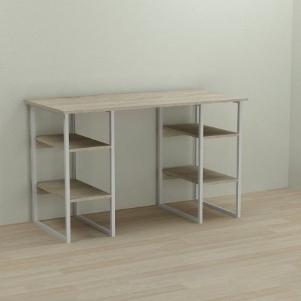 Письмовий стіл Ferrum-decor Карен 75x140x70 білий ДСП Дуб Сонома 16мм (FRD-102287)