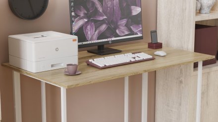 Письмовий стіл Ferrum-decor Ханна 75x140x70 білий ДСП Дуб Сонома 16мм (FRD-104041) Письмовий стіл Ferrum-decor Ханна 75x140x70 білий ДСП Дуб Сонома 16мм (FRD-104041)