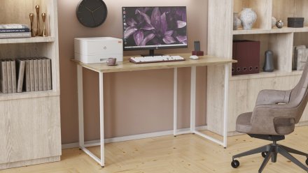 Письмовий стіл Ferrum-decor Ханна 75x140x70 білий ДСП Дуб Сонома 16мм (FRD-104041) Письмовий стіл Ferrum-decor Ханна 75x140x70 білий ДСП Дуб Сонома 16мм (FRD-104041)