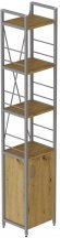 Етажерка 4/34 Ferrum-decor Серії Конект з тумбою 179x34x28 Сірий ДСП Артизан (FRD-104482)