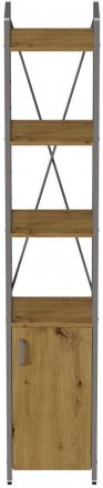 Етажерка 4/34 Ferrum-decor Серії Конект з тумбою 179x34x28 Сірий ДСП Артизан (FRD-104482)