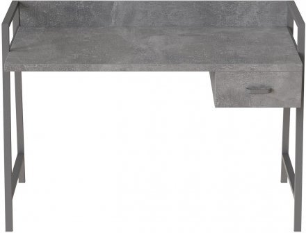 Письмовий стіл Ferrum-decor Комфорт 750x1000x600 Сірий метал ДСП Бетон 32 мм (FRD-103435)