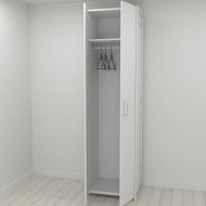 Шафа Гардероб Уні секція 6 серії Конект Ferrum-decor 220x60x50см Білий метал ДСП Білий 16 мм (FRD-104579) Шафа Гардероб Уні секція 6 серії Конект Ferrum-decor 220x60x50см Білий метал ДСП Білий 16 мм (FRD-104579)